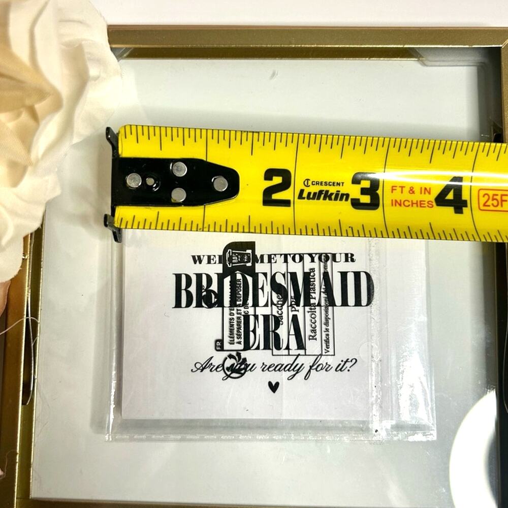 Set of 4 Welcome to Your Bridesmaid Era Mini Champagne Bottle Stickers - Picture 4 of 5